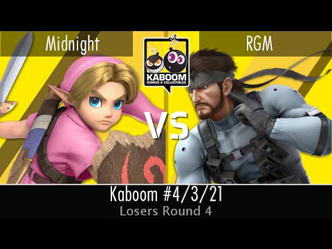 Midnight (Young Link) vs RGM (Snake) - LR4 - Kaboom 4/3/21