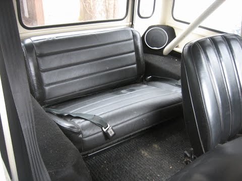 Jeep YJ Back Seat Mounting Without Floor Brackets in a CJ5