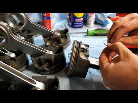 Part 1 of building my supercharged 392 hemi installing mmx drop in pistons and rods