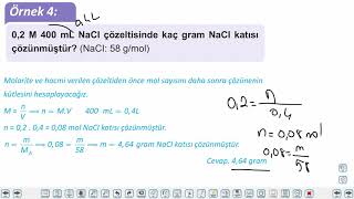 Eğitim Vadisi 11.Sınıf Kimya 13.Föy Derişim Birimleri Konu Anlatım Videoları
