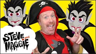 New Halloween Haunted House Spooky Party for Kids from Steve and Maggie | Wow English TV