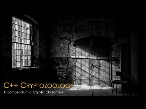 C++ Cryptozoology - A Compendium of Cryptic Characters - Adi Shavit