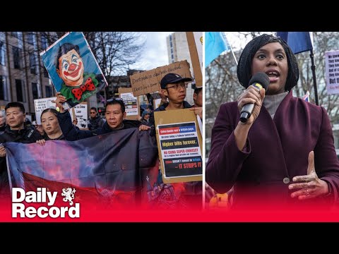 Kemi Badenoch calls for UK government to stop China mega-embassy as she joins London protest