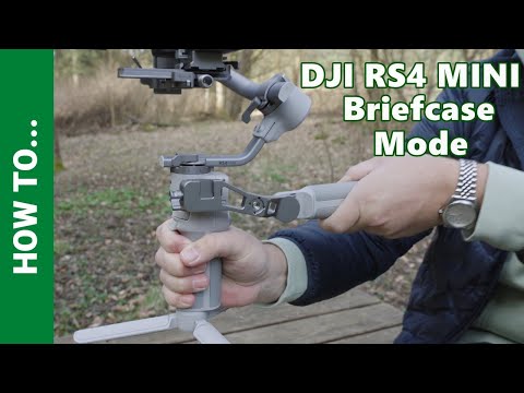 DJI RS4 MINI Gimbal - How to Attach Handle for Briefcase Mode & Underslung Mode, DJI Gimbal Tutorial
