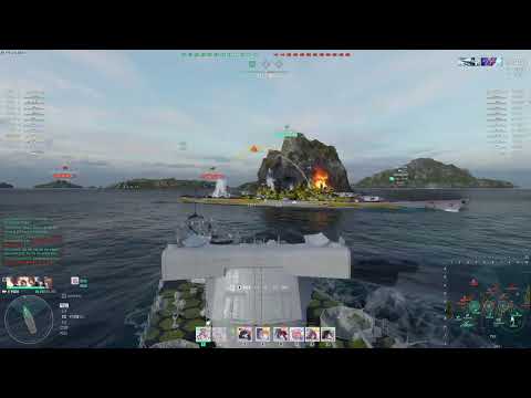 World of Warships: Full Round of T10 IJN Yodo (UYGLZ-BGM: When Your Schlieffen Hide behind Island)