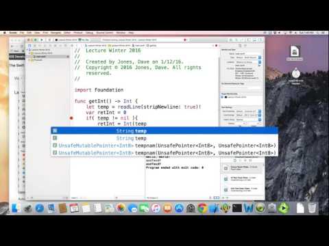 iOS Swift 2.2 Mobile Development - Lecture 1/25 - Playground - Keyboard Input