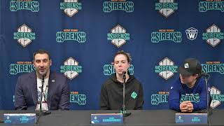 NY Sirens vs Ottawa Charge Postgame With Jaime Bourbonnais, Abby Roque & Head Coach Greg Fargo
