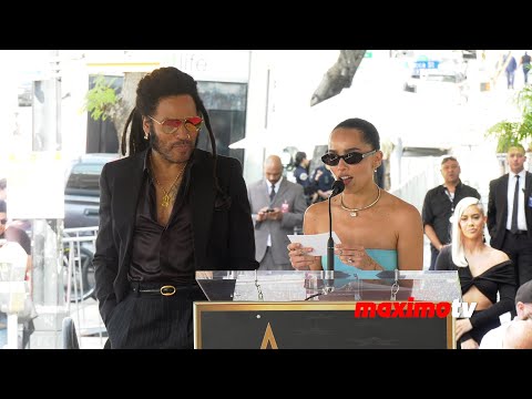 Zoe Kravitz speech at Lenny Kravitz Hollywood Walk of Fame star ceremony