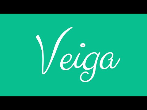 Learn how to Write the Name Veiga Signature Style in Cursive Writing