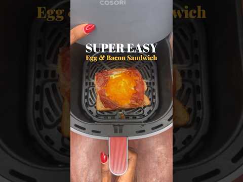 Try this SUPER Easy Breakfast Sandwich in your Air Fryer! #amazonfinds #amazonreview