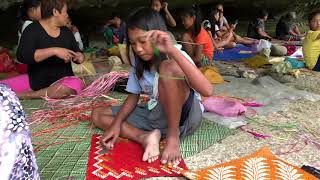 preview picture of video '12 year old Siony, an apprentice weaver from Marabut, Samar'