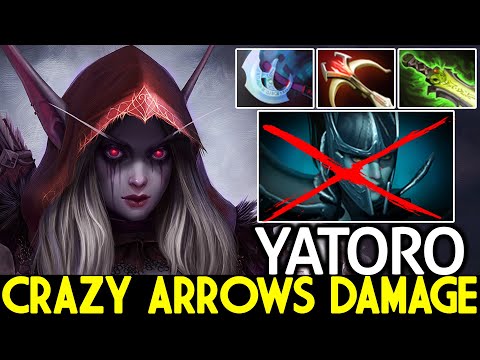 YATORO [Drow Ranger] Crazy Frost Arrows Damage No Mercy 20 Kills Dota 2