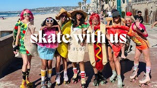 Roller Skating Vlog| We Dressed as Food For One Day