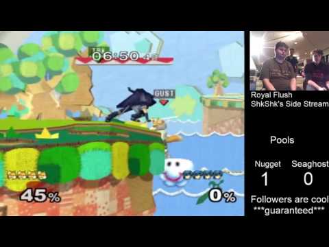 Royal Flush SSBM Pools - Nugget (Fox) vs. Seaghost (Marth)