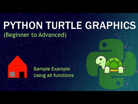 Python Turtle Graphics Beginner To Advanced Sample House Tutorial Samplexample Pythonturtle