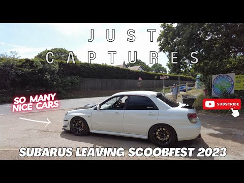Some of the Subarus Leaving Scoobfest 2023