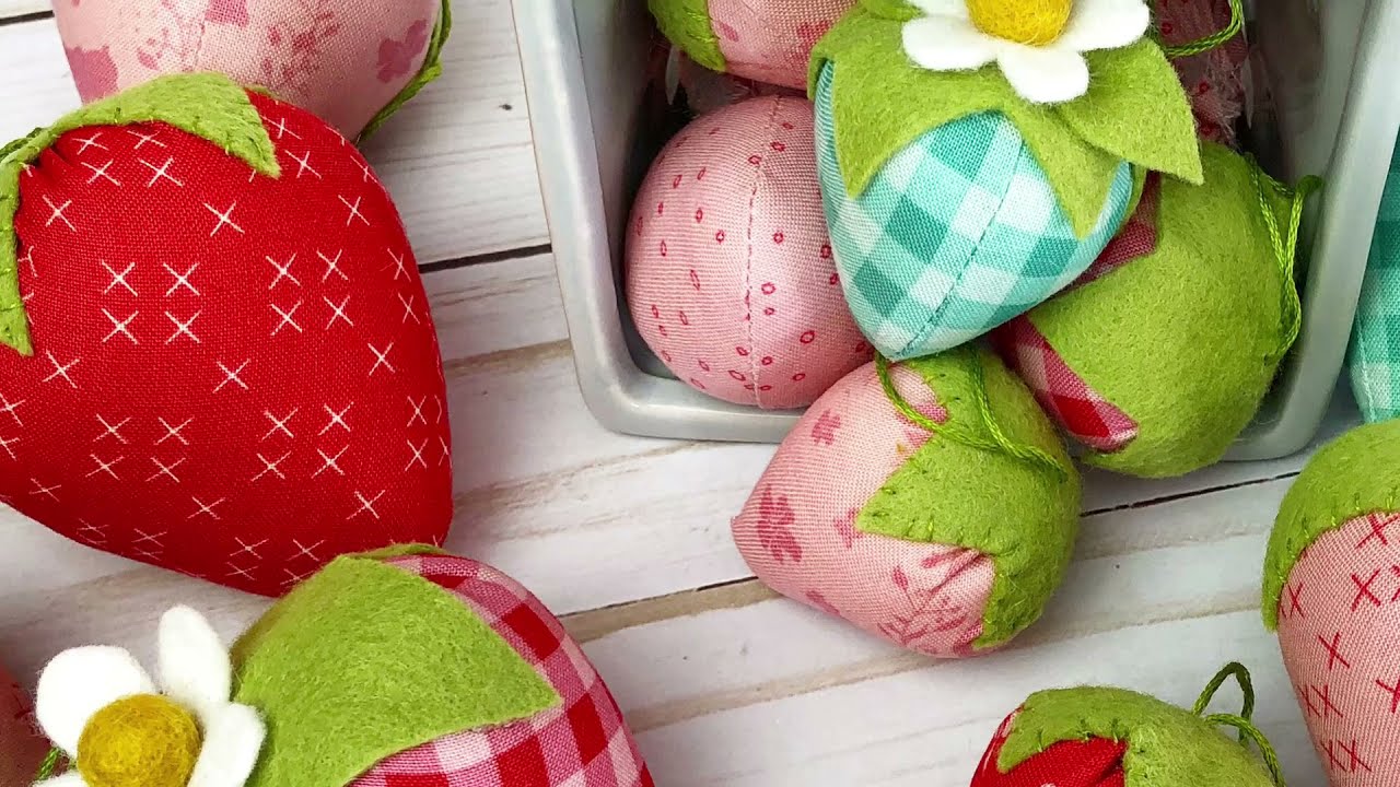 How to sew Stuffed Strawberries with Amy from @AmeroonieDesigns