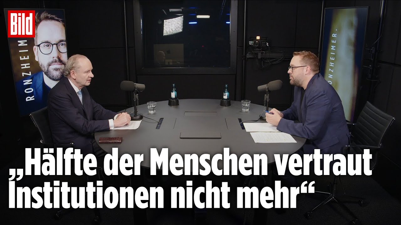 Ferdinand von Schirach: Deutschland hat ein ernsthaftes Problem! | RONZHEIMER