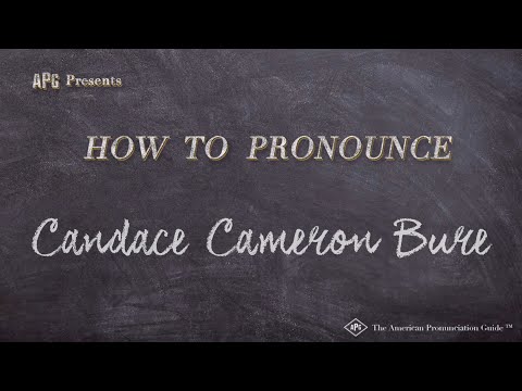 How to Pronounce Candace Cameron Bure (Real Life Examples!)