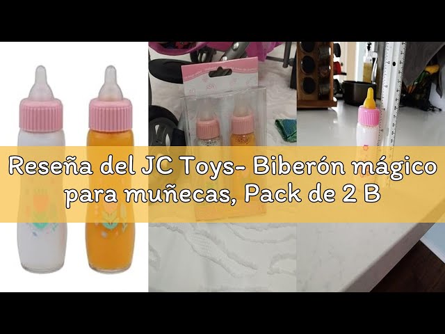 Vídeo relacionado con JC Toys- Muñeca Síndrome de Down La Baby de 40 cm, Cuerpo Blando y Lavable, Pelo Rubio, biberón mágico y Chupete, Gris, diseñado en España, +12 Meses