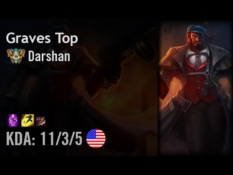 Graves Top vs Gangplank - Darshan - NA Challenger Patch 6.8