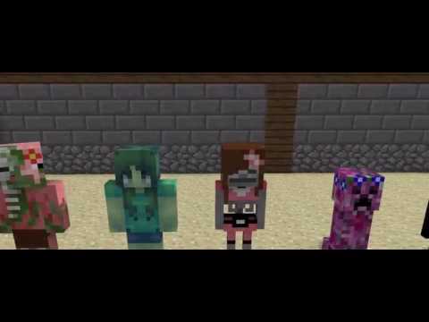 Monster School: Girls vs Boys Swimming Challenge - Minecraft Animation