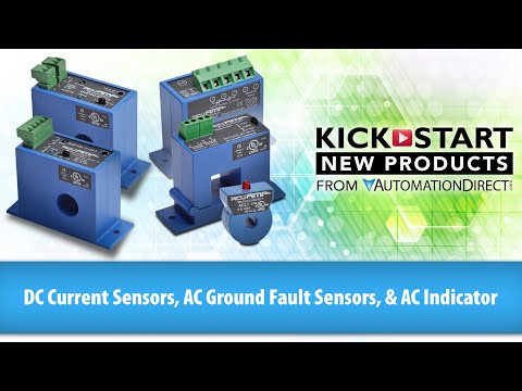 AcuAMP DC Current Sensors, AC Ground Fault Sensors & AC Indicator from AutomationDirect