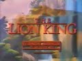 The Lion King Commercial 1994
