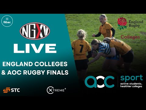LIVE RUGBY: ENGLAND COLLEGES & AOC RUGBY FINALS | LIVE FROM WALSALL RFC