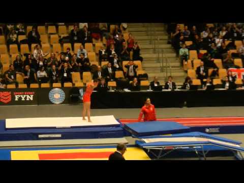 RUS Aleksandr Lisitsyn Final pass 17 18 Mens Tumbling 2015 World Age Group Competition Denmark 2nd p