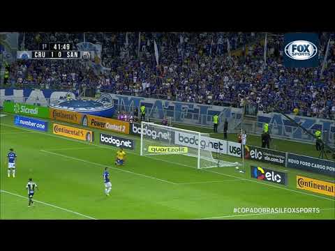 Gol de Gabriel Barbosa "Gabigol" (HD) | Cruzeiro 1 x 1 Santos | Copa do Brasil 2018