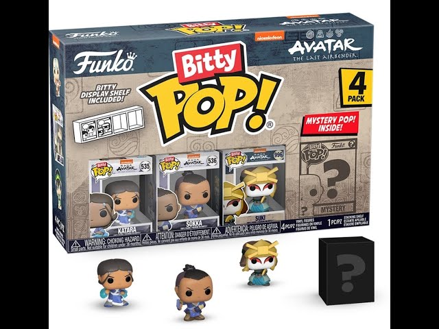 Vídeo relacionado con Funko Bitty Pop! Avatar: TLA - Katara 4PK - Katara, Sokka, Suki Y una Minifigura Misteriosa Sorpresa - 0.9 Inch (2.2 Cm) - Avatar: The Last Airbender - la Leyenda de Aang Coleccionable Fans