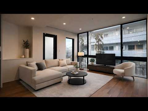 Micro Apartment with a Wall of Glass | Tokyo Apartment Tour #livinginjapan