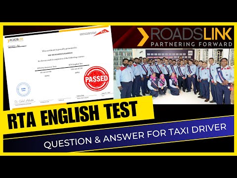 RTA English Test | Roadslink English Test for Taxi/Limousine Drivers #rtaenglishtest #Roadslink