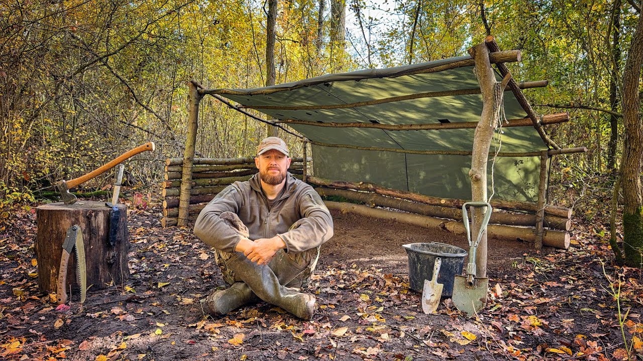 Ich baue ein neues Bushcraft Lager!