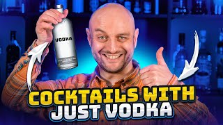 Vodka Cocktails — Just vodka and no other alcohol @TheDrCork
