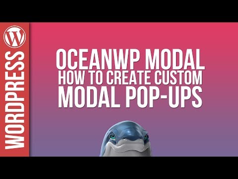 Custom Modal Popups with OceanWP Tutorial