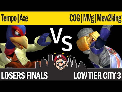 LTC3 Melee - Tempo | Axe (Falco, Pikachu) vs COG | MVG | Mew2king (Sheik) - Losers Finals
