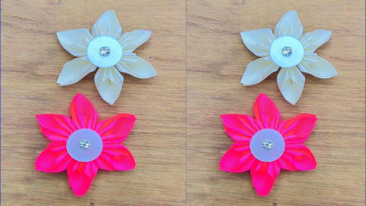 Flowers Making || Beautiful Ribbon Craft || Craft || SUJATA DAS