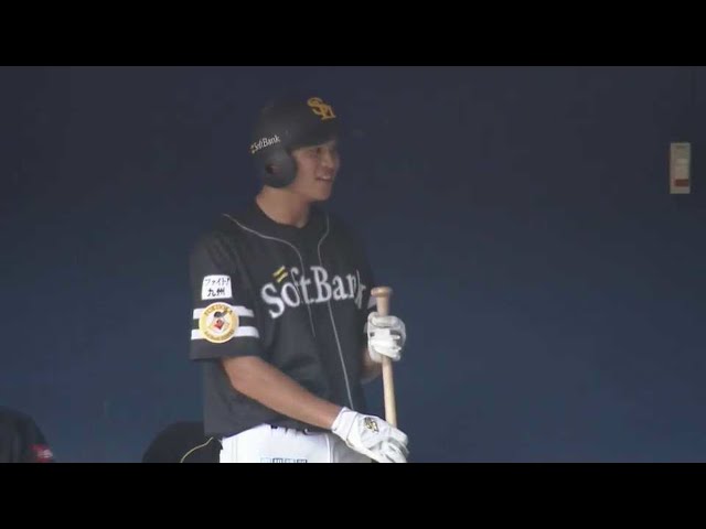 【ファーム】ホークス・笹川吉康 ライトスタンドへ豪快に叩き込むホームランで追加点!! 2022年7月2日 北海道日本ハムファイターズ 対 福岡ソフトバンクホークス