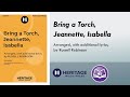 Bring a Torch, Jeannette, Isabella (Three-part Mixed) - Russell Robinson