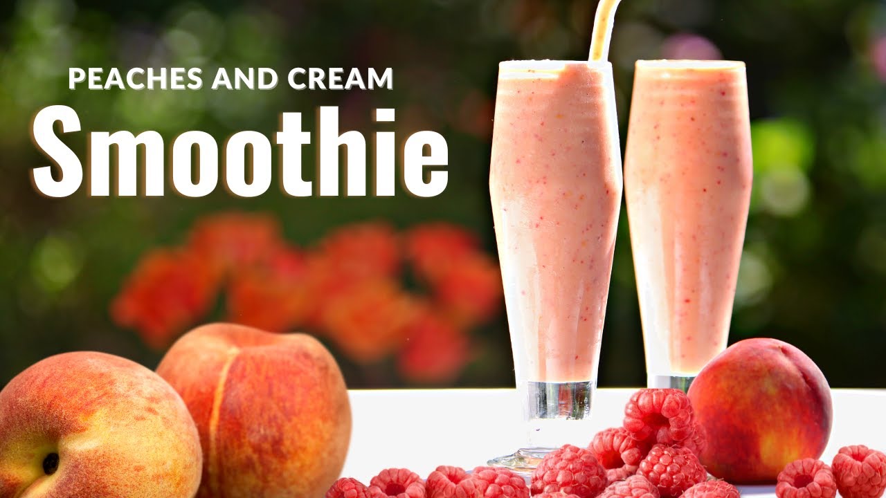 Peach Smoothie | Tastes like Peaches and Cream | How To Make Recipe