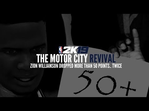 NBA 2K19 PISTONS TRADITIONAL MYGM -  ZION WILLIAMSON DROPPED MORE THAN 50 POINTS.. TWICE!!!  (EP.17)