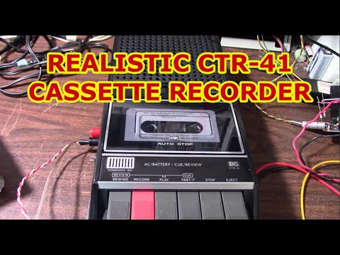 Realistic cassette recorder CTR-41 maintenance and review