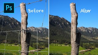 (포토샵 강좌 #20) 복잡한 철망 3분 안에 지우는 방법