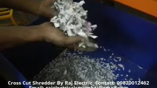Video of Heavy Duty Cross Cut Shredder Machine
