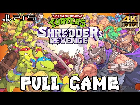 Teenage Mutant Ninja Turtles: Shredder’s Revenge FULL GAME Walkthrough (PS5) @ 4K 60ᶠᵖˢ ✔