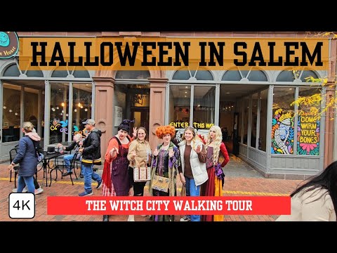 [4K] Exploring the Witch City streets in Salem, Massachusetts