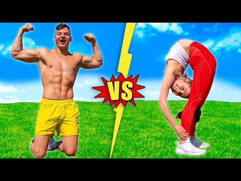 GYMNAST vs￼￼ CONTORTIONIST EXTREME GYMNASTICS CHALLENGE!