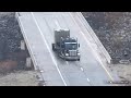 Cars And Trucks Slide On Icy Bridges In Blanchard Oklahoma Drone Ground Cameras